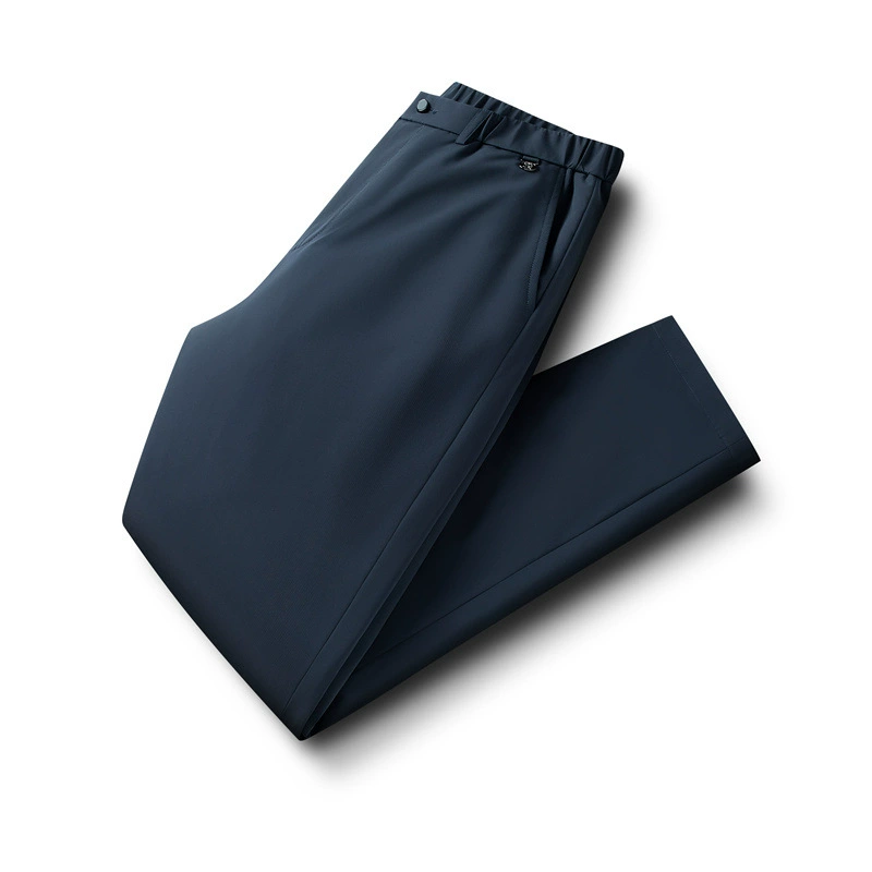 Зимние мужские штаны с гусиным пухом, универсальные эластичные пуховые брюки, подходят для молодежи и людей среднего возраста, утепленные, защищающие от холода, теплые рабочие штаны.