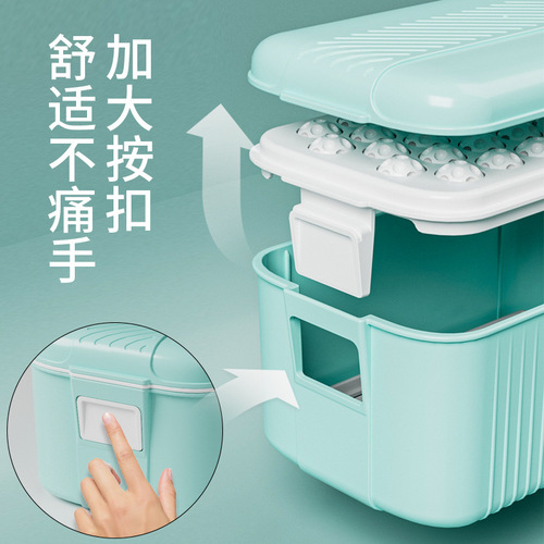 Manufacturer's multifunctional soap box bubbler with lid, drain and hands-free foaming box, creative household roller soap box