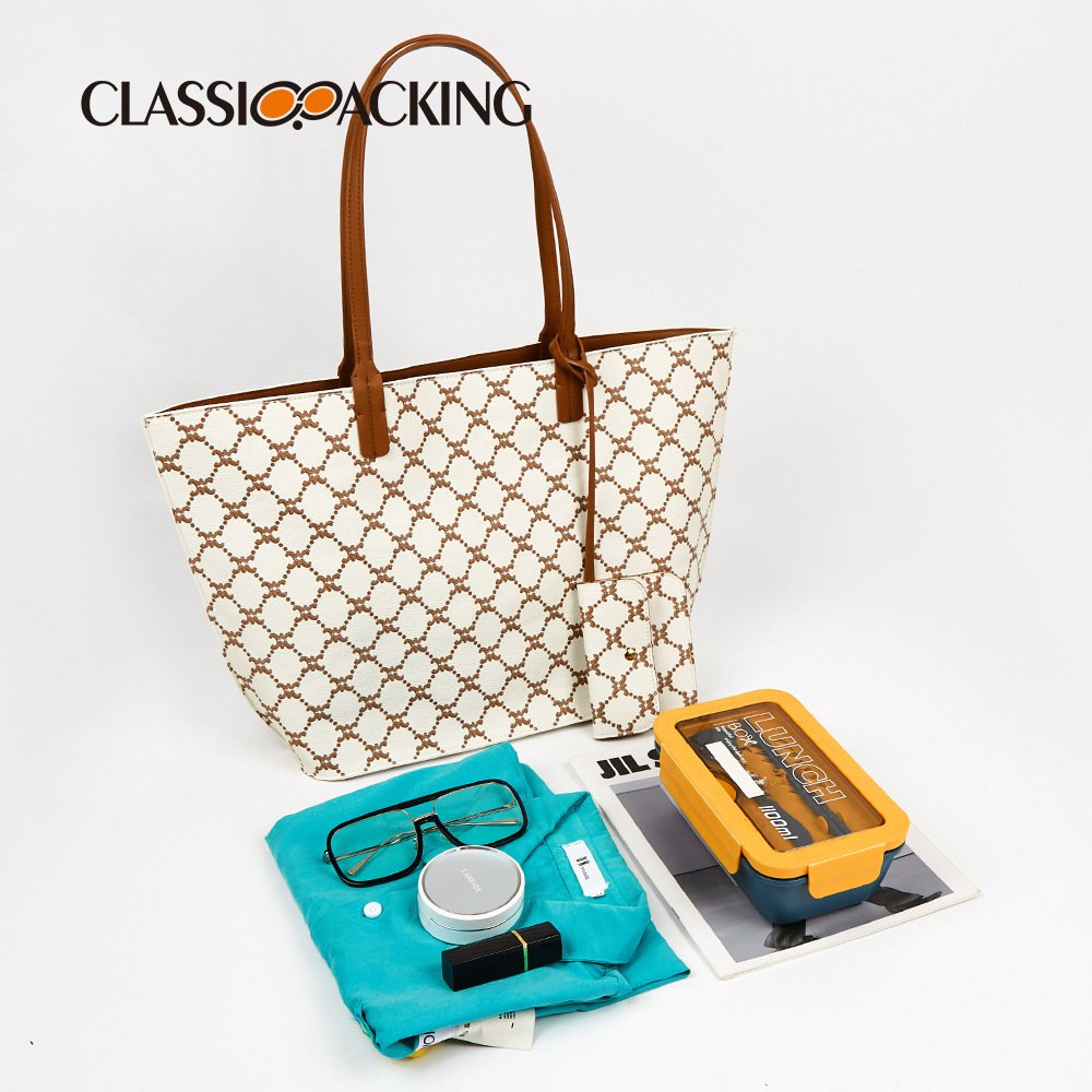 Fábrica al por mayor tablero de cuadros bolso de hombro de gran capacidad impermeable bolso de mano unisex bolso con impresión de logotipo