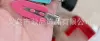 Watermelon Red (Solid Color Plastic Seamless Clip)
