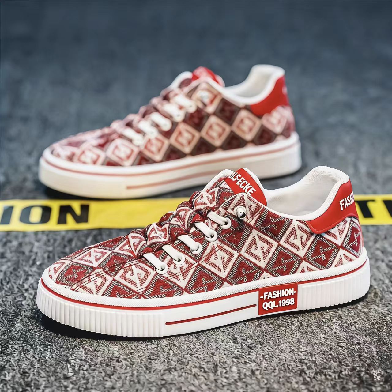 Zapatos de lona de moda para hombres, zapatos de skate para hombres, zapatos casuales simples transpirables y cómodos, zapatos de hombre transfronterizos. image 7