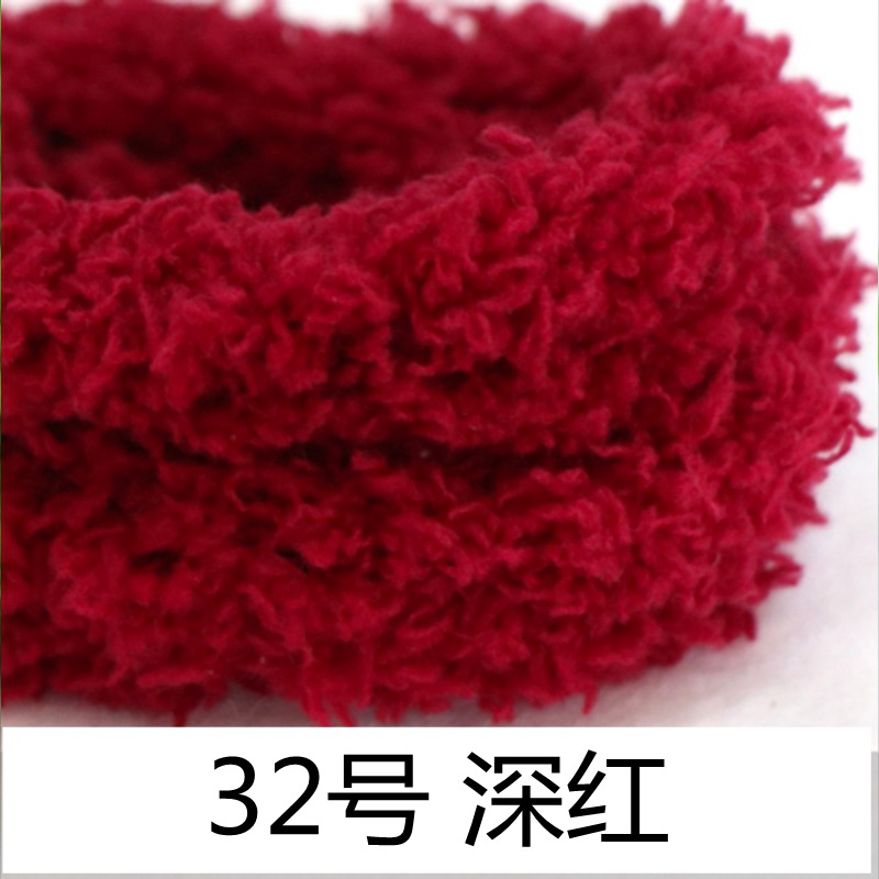 15mm cifrado Twist stick 1 m largo Super grueso Super denso tira de lana de raíz de lana hecha a mano DIY cachorro material paquete