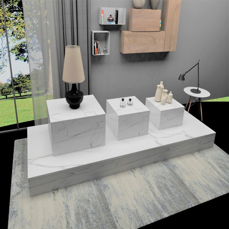 服装店模特展示台地台仿大理石板橱窗展示台底座装饰摆件道具摆台