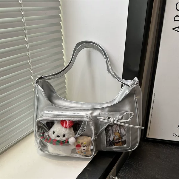 Cross-Border Girls' Two-Dimensional Pain Bag Student Party Large-Capacity Transparent Bar Crossbody Bag Small Snack Commuting Shoulder Bag