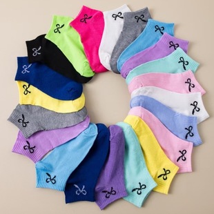 Colorful Socks for Women, Boat Socks, All Seasons Ins Trendy Candy Color Macaron Short Socks, Student Sports Socks