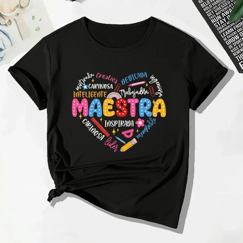 Maestra Teacher Shirt Back to School Spanish Teacher Shirt Teacher Appreciation Shirt for Women Back to School Maestra