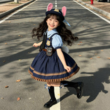 朱迪兔裙子儿童洛丽塔cos警官衣服女童宝宝2026Lolita连衣裙生日6
