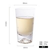 Home Drinking Water Cup Transparent Crystal Glass Creative Fuji Milk Milk Juice Cup Snow Mountain Tea Cup