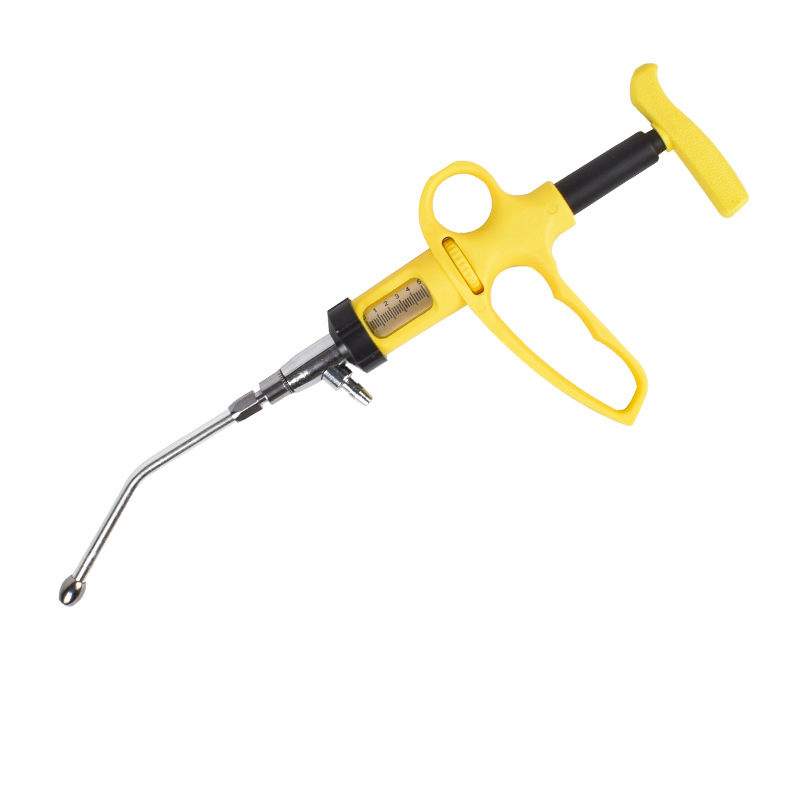 Veterinaria continua riego pistola de acero inoxidable cerdo, ganado vacuno y ovejas medicina alimentador ajustable alimentación pistola medicina dispensador