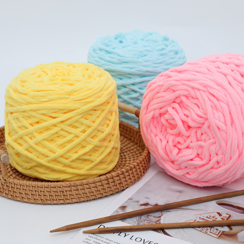 3.8 two thin ice stick line single ice stick thick yarn hook shoe 3.8 large quantity handmade woven cushion toy