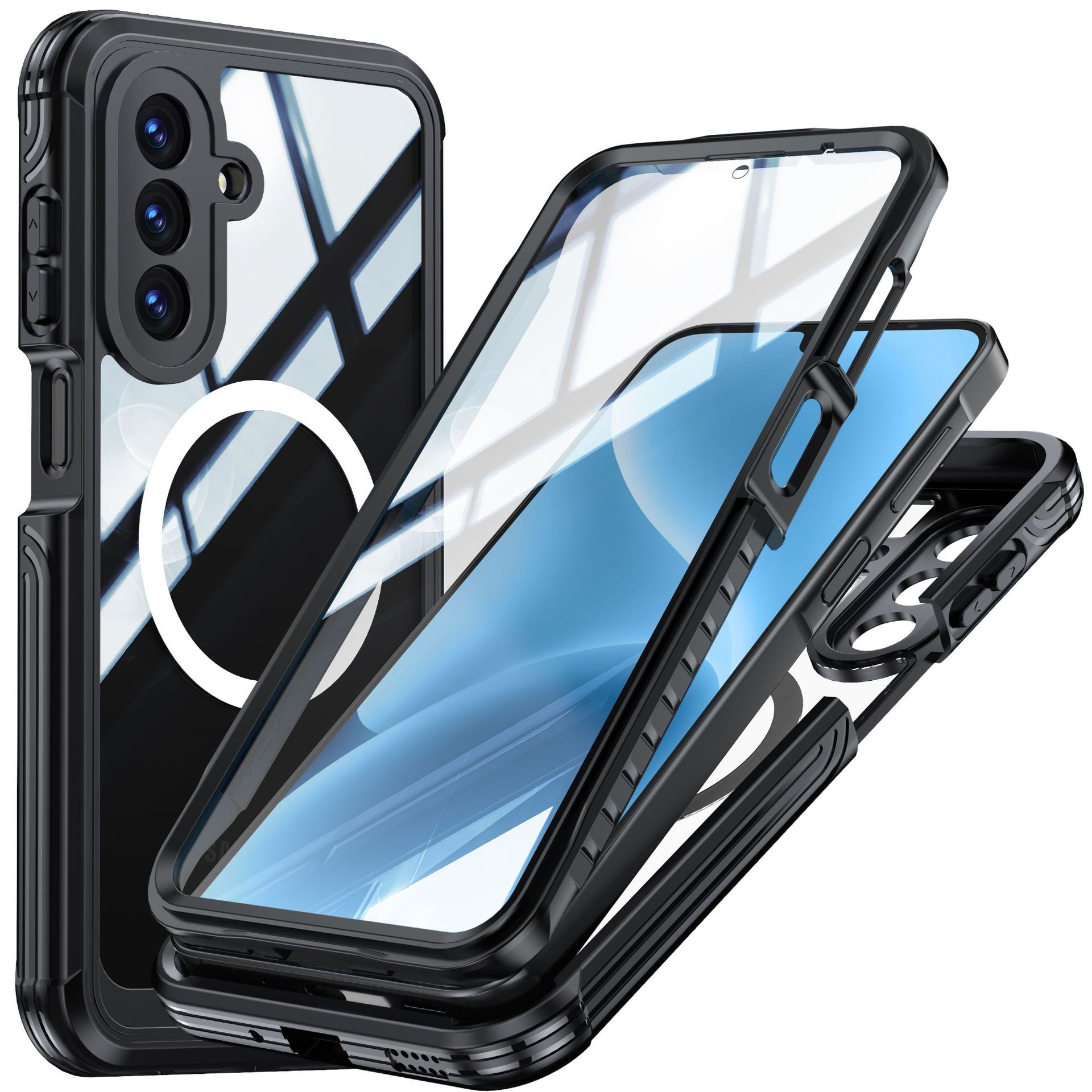 Funda de vidrio antichoque con protector de pantalla samsung a17_voghion.com