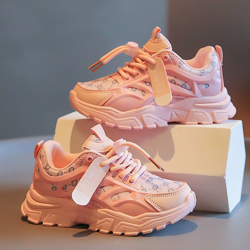 Обувь для девочек от знаменитостей, новинка весны 2024 года, популярные детские кроссовки, повседневная обувь для мальчиков начальной школы