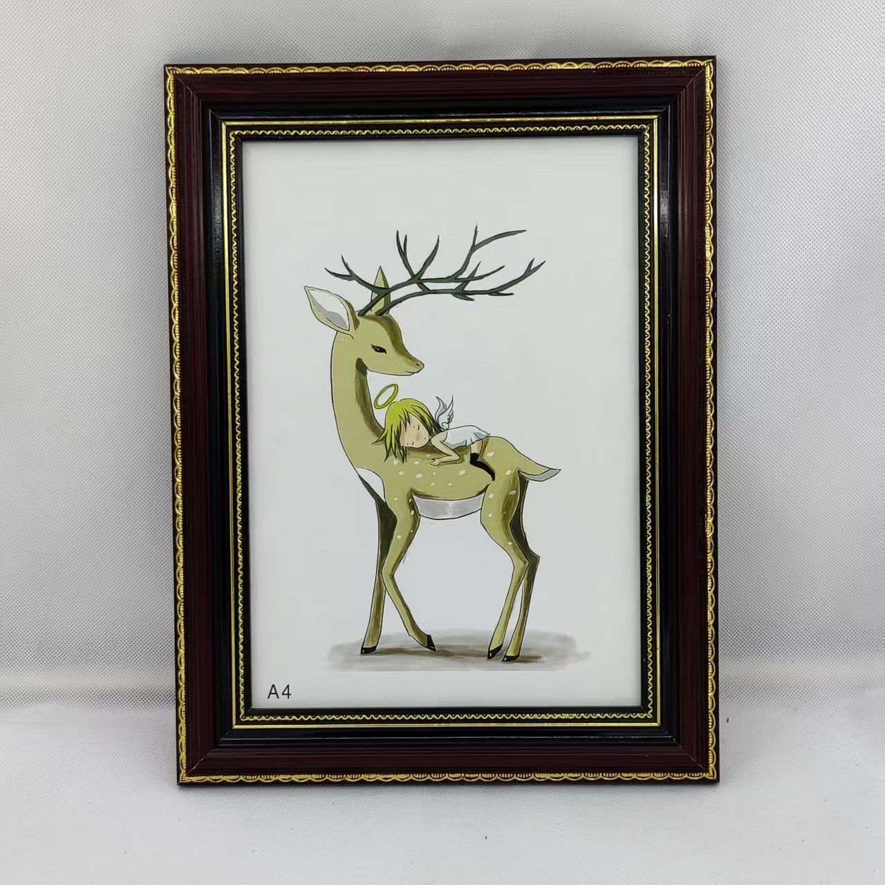 Wholesale solid wood 6 7 10 A4 16 inch wall setting table wooden old man's legacy photo photo frame picture frame