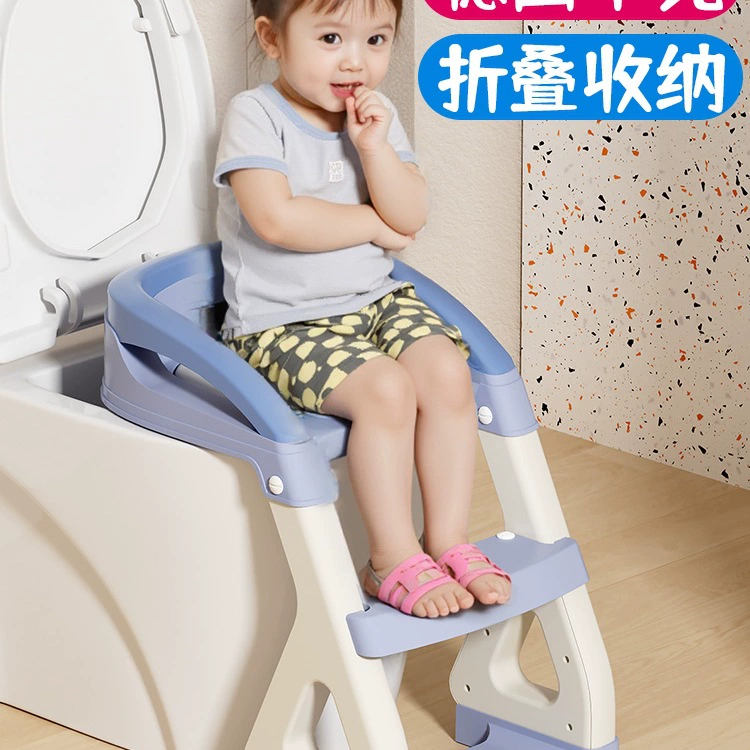 Toilet with stairs girl's, children's footstool