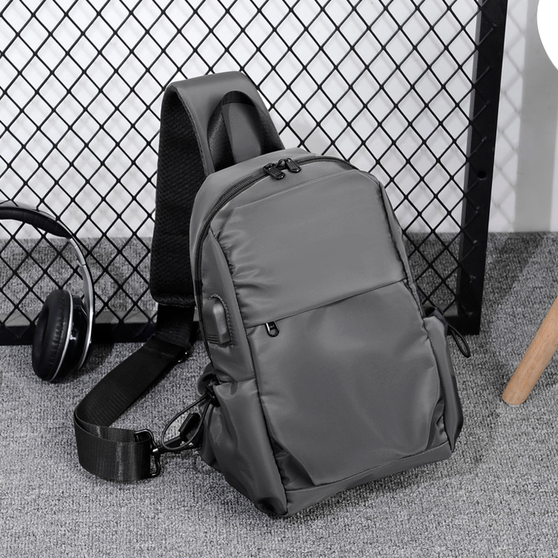 Bolso de pecho de hombre ligero nueva moda casual mochila deportiva al aire libre bolso de pecho de viaje bolso de hombre a prueba de salpicaduras