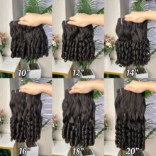 Double Drawn Vietnamese Funmi Curl Hum hair extensions ����