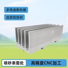 铝合金开模定制拉弯工业cnc加工散热片散热器型材u型槽铝型材