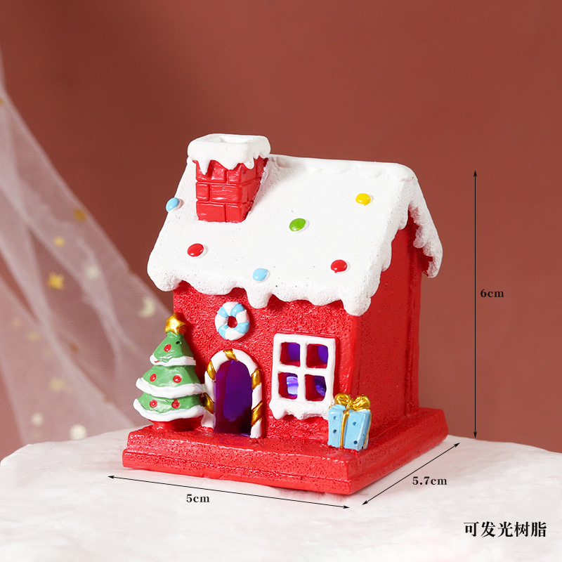 Regalos de Navidad decoraciones de Navidad Figuras de Papá Noel muñecas de nieve alce hechas a mano decoraciones de escritorio de automóviles para chicas