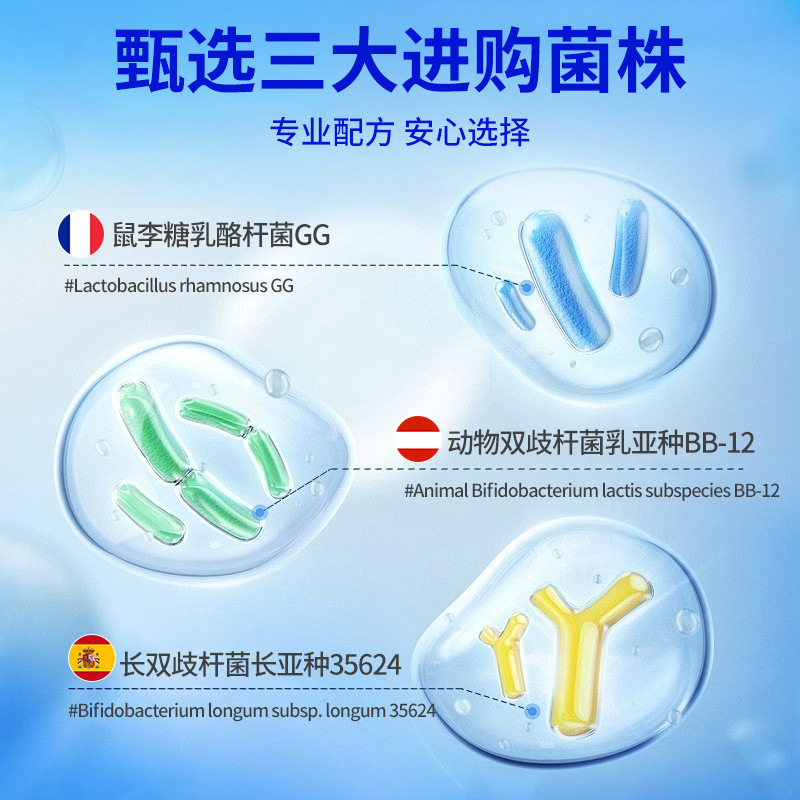 定制即食小蓝瓶益生菌冻干粉益生元活性益生菌三万亿oem贴牌代工|undefined