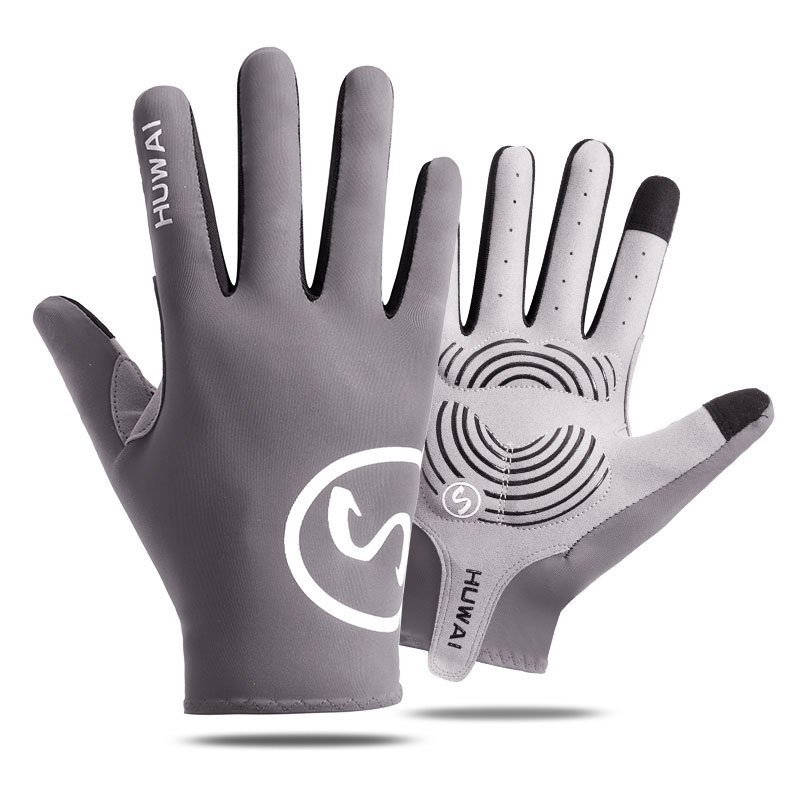 Outdoor cycling gloves plus long mountaineering training breathable, non-slip and shock-proof mountain bike_maomaolike.com