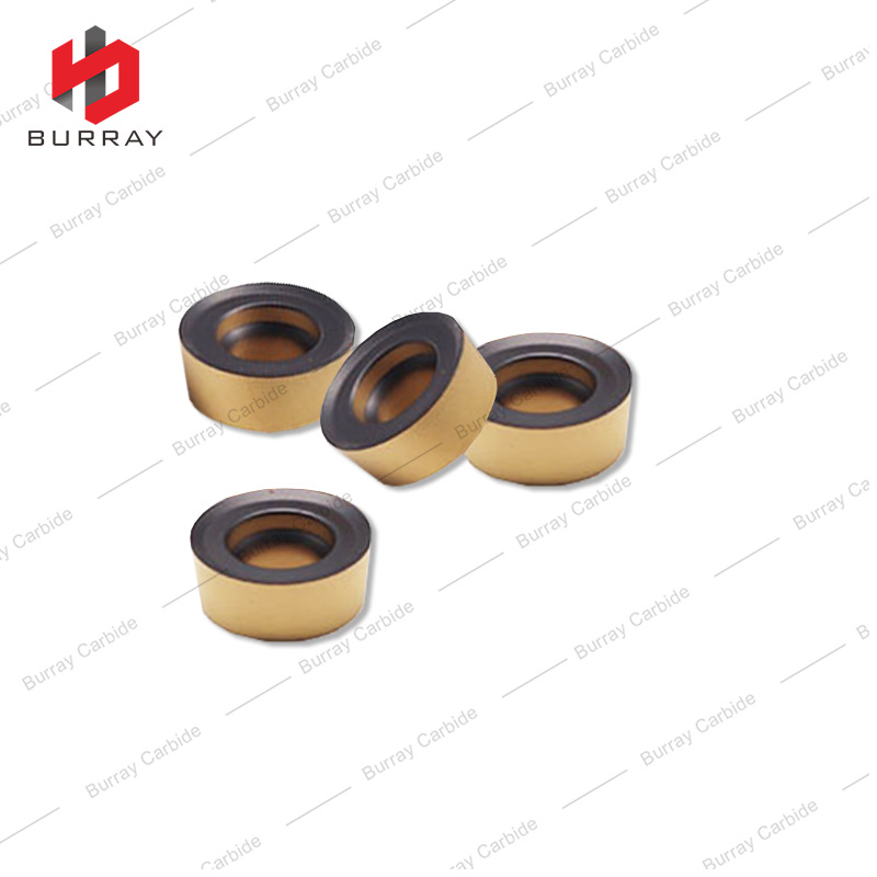 数控圆刀片RCMT0803MO铣削刀片CVD涂层钢件粗加工半精加工