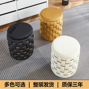 Dressing Household Internet Popular Dressing Table Makeup Stool Bedroom Simple Storage Storage Round Stool Living Room Sofa Chair