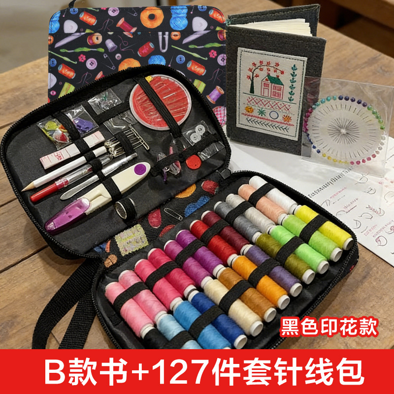 Bolsa de aguja multifuncional de aguja de viaje portátil aguja de viaje herramienta de costura manual combinación