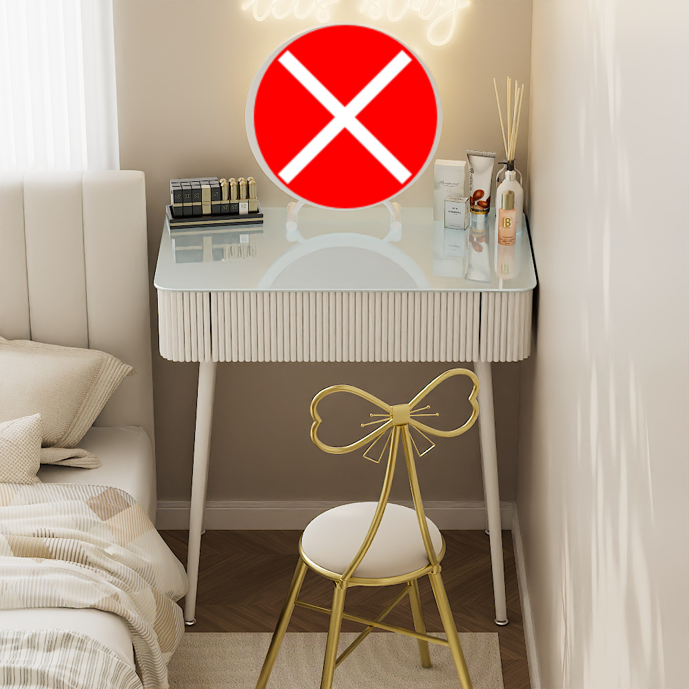 72cm 테이블 + 나비 스툴 (거울 제외)