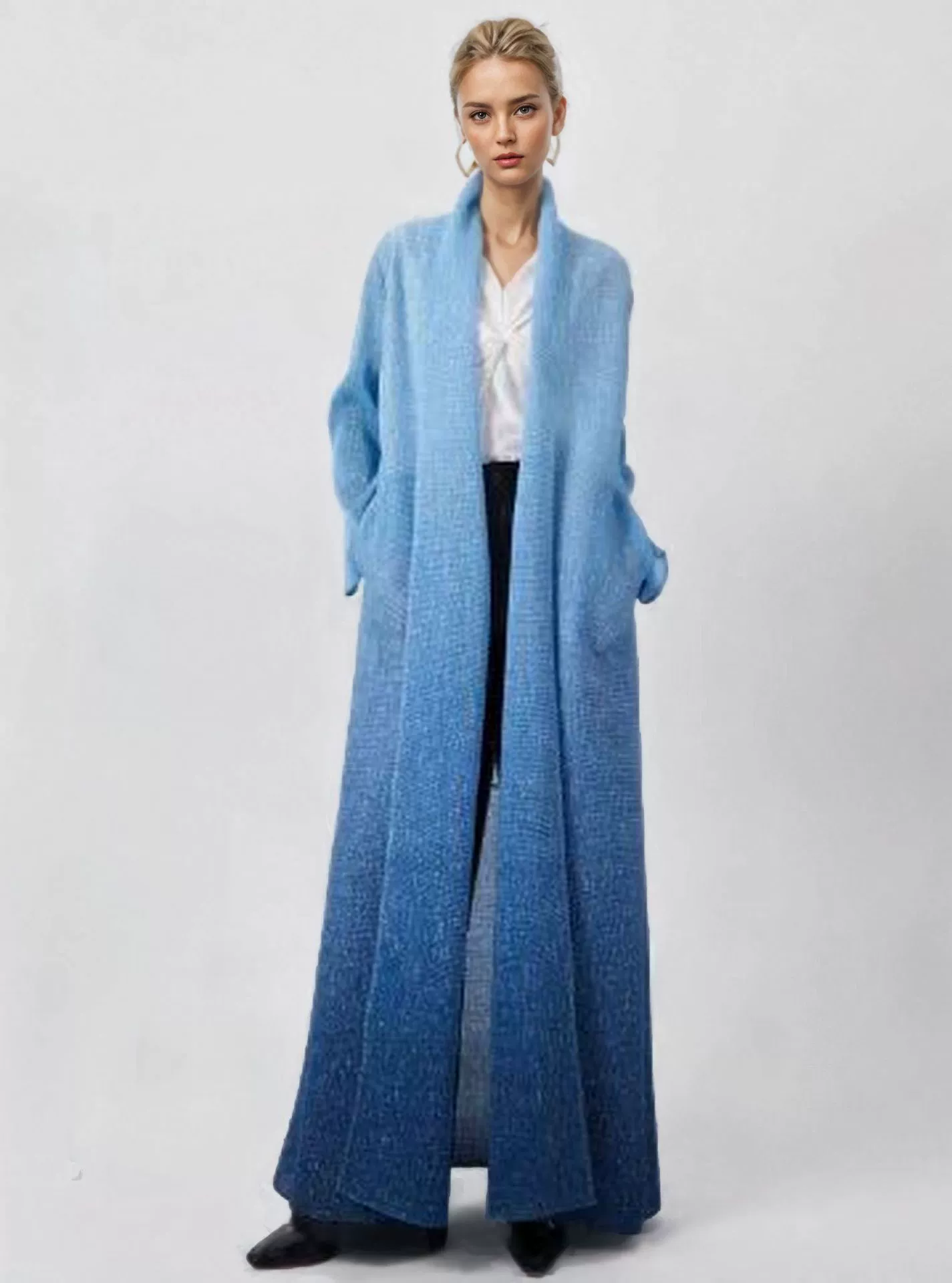 (Граница торговли), модный кардиган, длинное тренч-пальто, oversize