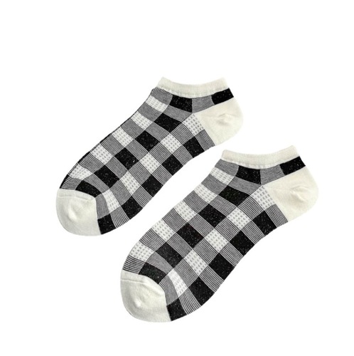 Hollowed-out women's versatile spring and summer breathable Japanese INS-style mesh cotton socks, simple and fresh low-top boat socks