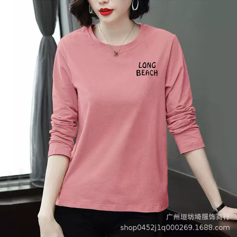 Осенняя женская одежда, прямая трансляция, предпринимательство, футболки с длинными рукавами, женские нижние рубашки, оптовая продажа топов за десять юаней