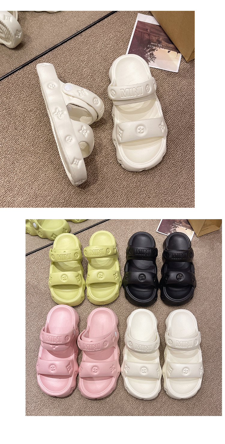 Slippers Women's Summer 2023 New Fashion Korean Version Double Belt Ins Wind Net Red Indoor Thick Bottom Non-slip Sandals And Slippers Summer_voghion.com