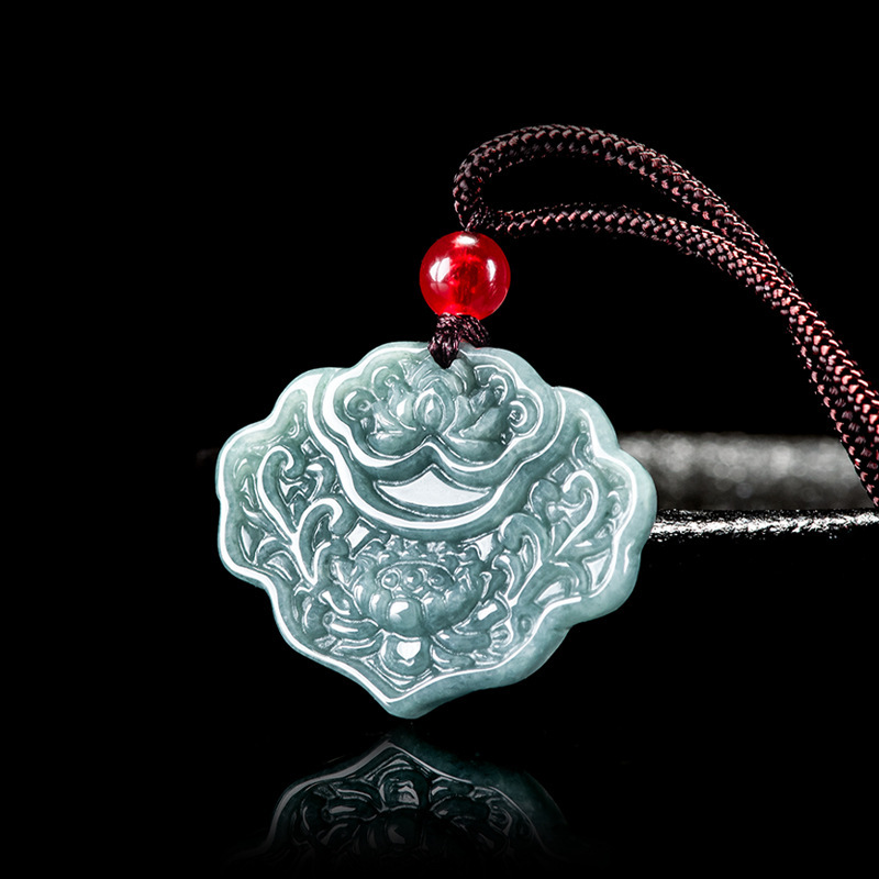 Blue Water Lotus Ruyi (with certificate, lanyard) HJ72