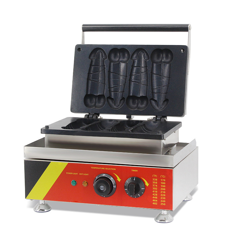 台湾大雕烧台北西门町大雕烧penis waffle大雕烧商用电热烤饼机