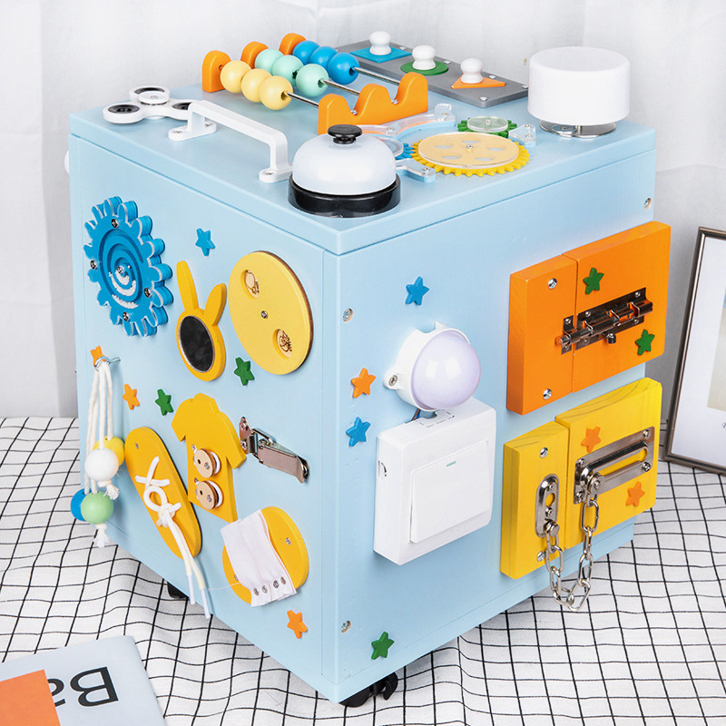 1-3 años de edad del bebé Montessori ayudas didácticas caja ocupada casa DIY accesorios Montessori niños educación temprana juguetes educativos