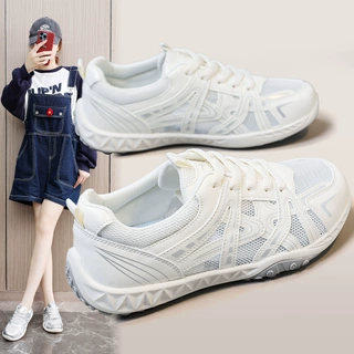 K6809厚底鞋女夏2026新款网面透气休闲运动鞋轻便不累脚登山鞋