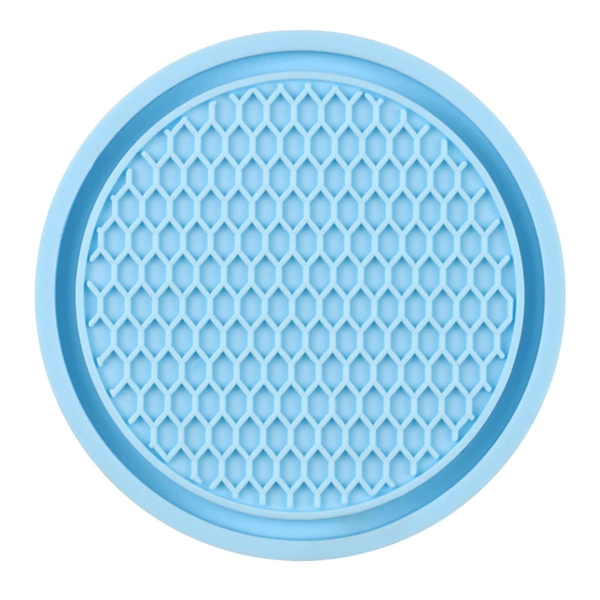 Honeycomb cushion blue no diamond