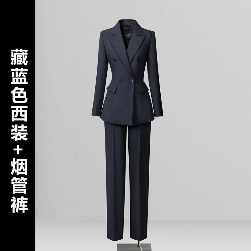 职场西装外套女2025新款高级感时尚通勤面试商务西服正装职业套装|undefined