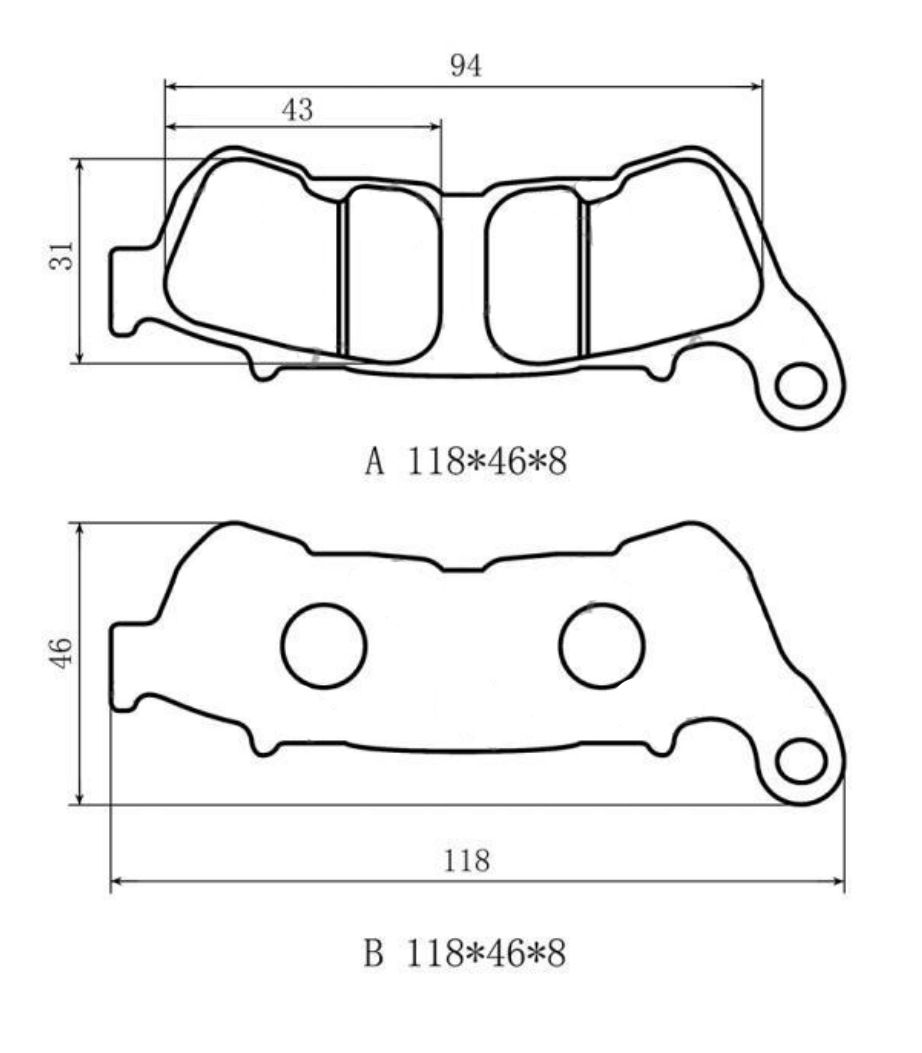 Motorcycle Disc Brake Pads 83510-K12-900Zl Suitable for Forza 250