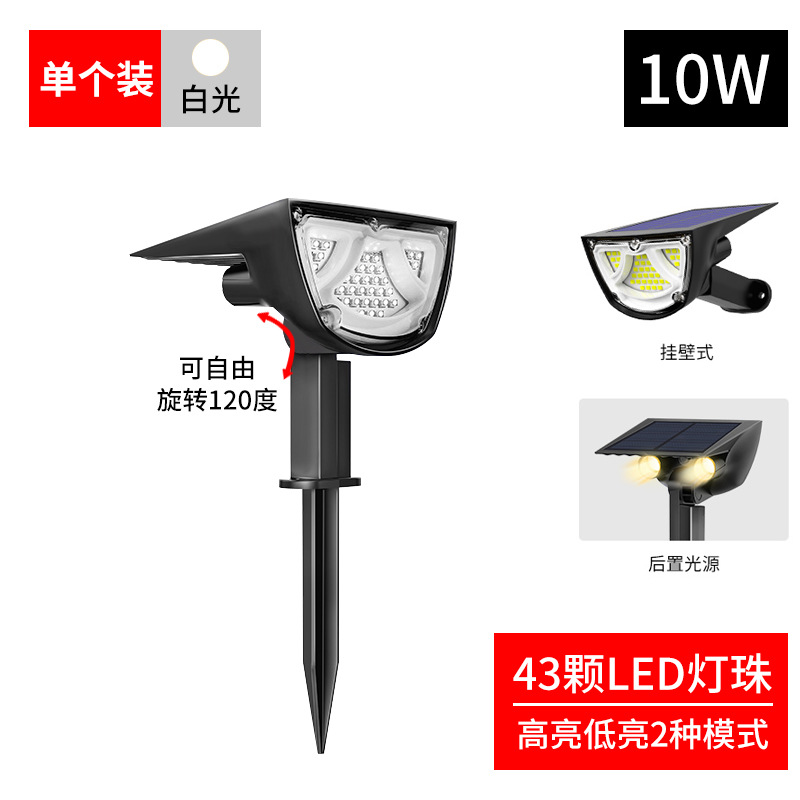 Amazon solar luz de tierra jardín al aire libre jardín bosque paisaje jardín luz de pared de jardín luz de césped de plástico de inducción LED