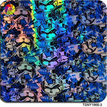 供应高清迷彩镭射纹路水转印膜金属材料外壳水转印改色