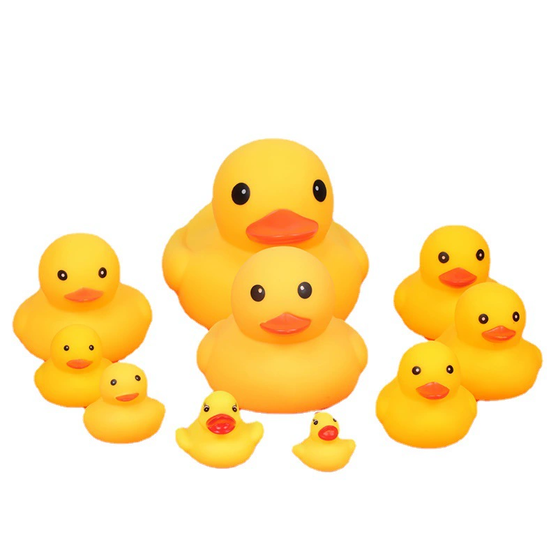 Bath Toy B.Duck — Children's Rubber Duck for Water Play & Bathing, Anti-Stress, Mini to Classic Sizes