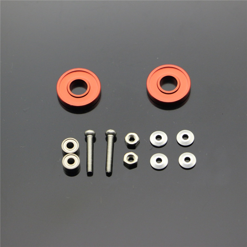 Self-made four-wheel drive accessories color 13mm aluminum alloy guide wheel single price