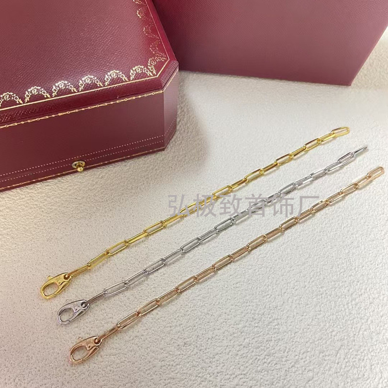 Carka Santos Series Shandu Bracelet high quality V Gold Material Fashion All-match Men's and Women's Couples Bracelet