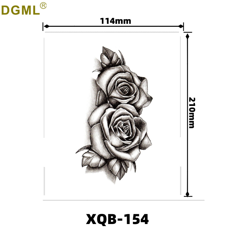 Pegatinas de tatuaje dibujos animados flor brazo pegatinas medio brazo completo oso ciervo divertido transfronterizo color creativo tatuaje pegatinas al por mayor