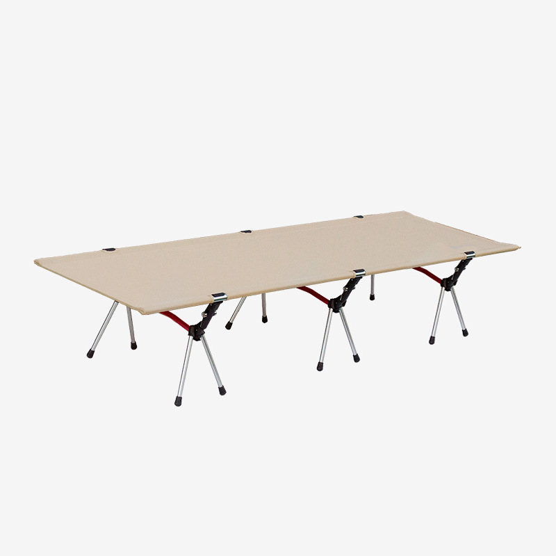 Cama de camping ultraligera, cama de camping para exteriores, cama plegable portátil de aleación de aluminio, cama ancha para la siesta, cama reclinable para exteriores