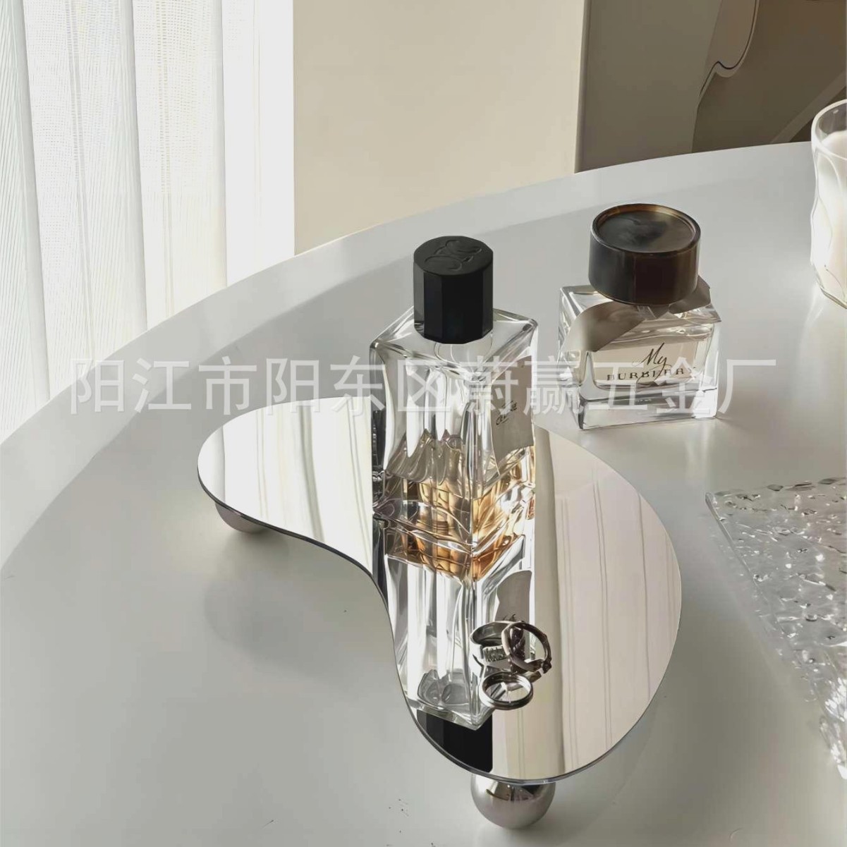 INS acrílico escritorio Bean almacenamiento rack Navidad aromaterapia cosméticos almacenamiento decoración Corea del Sur chic Decoración