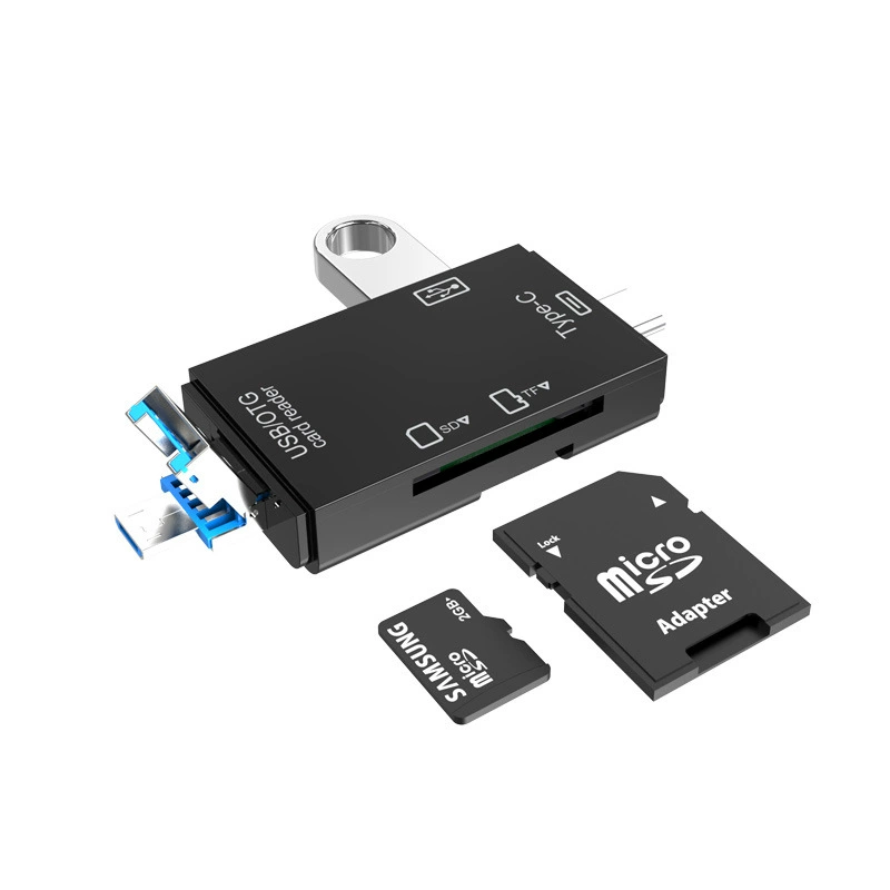 Wholesale Type-C USB OTG Card Reader TF SD Multifunctional Card Reading Computer Mobile OTG Card Reader