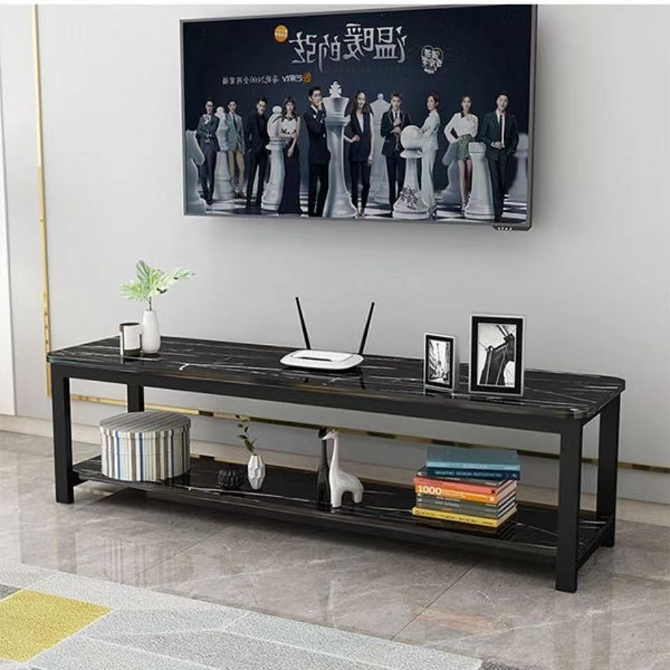 Tv Cabinet Modern Simple Small Apartment Nordic Imitation Marble Light Luxury Bedroom Floor Cabinet Living Room Rental Combination Cabinet