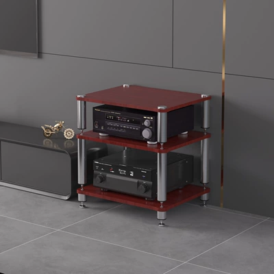 Electric car big tripod | Equipment Stand, Shock-Absorbing Stand, Tv - three-tiered-split-design-teak-finish